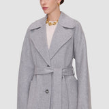 Gray Spencer Double Face Cashmere Coat - Joseph