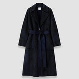 Blue Spencer Double Face Snake Jacquard Coat - Joseph