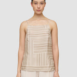 Beige Stace Printed Silk Camisole - Joseph