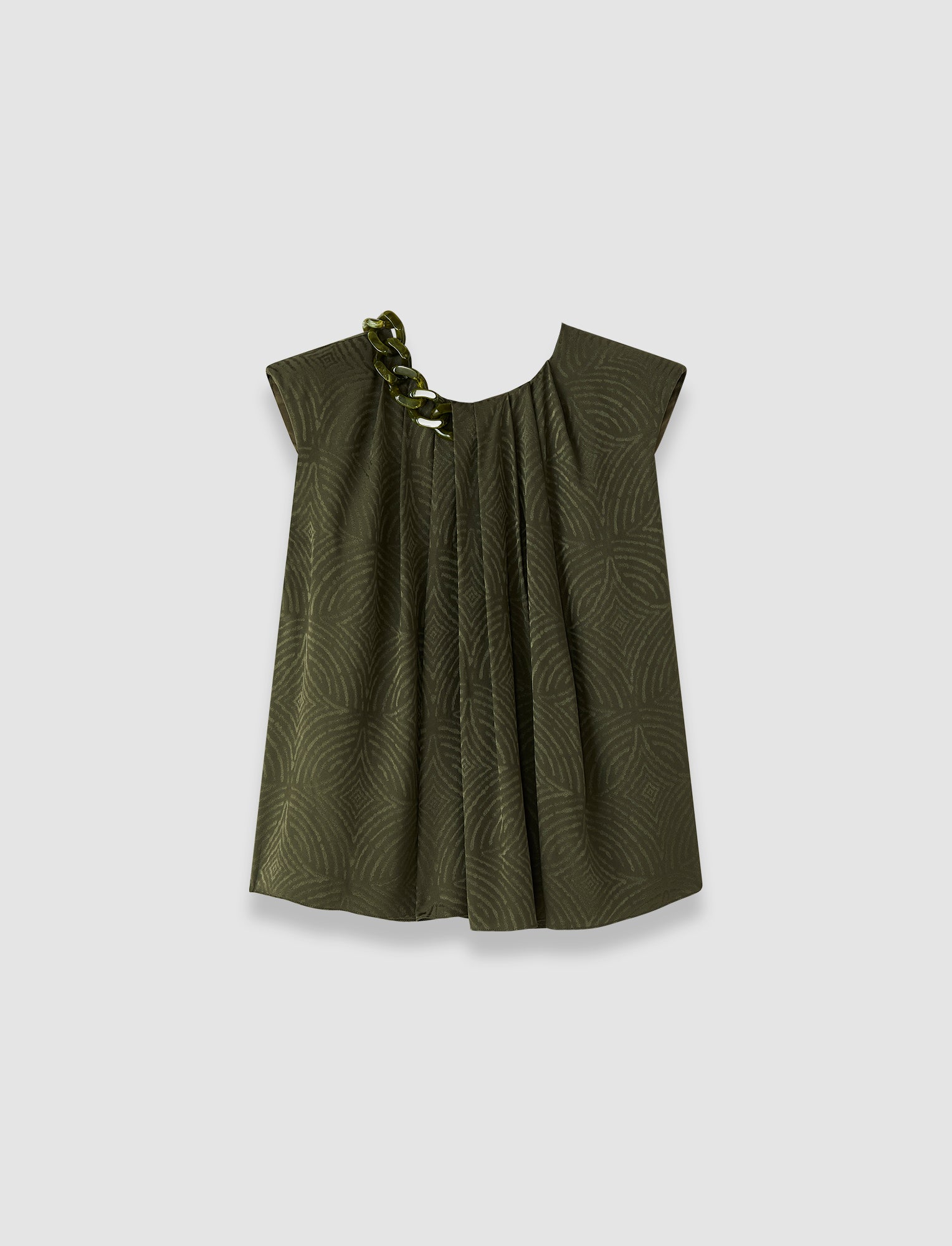 green-taddart-jacquard-silk-top-JOSEPH