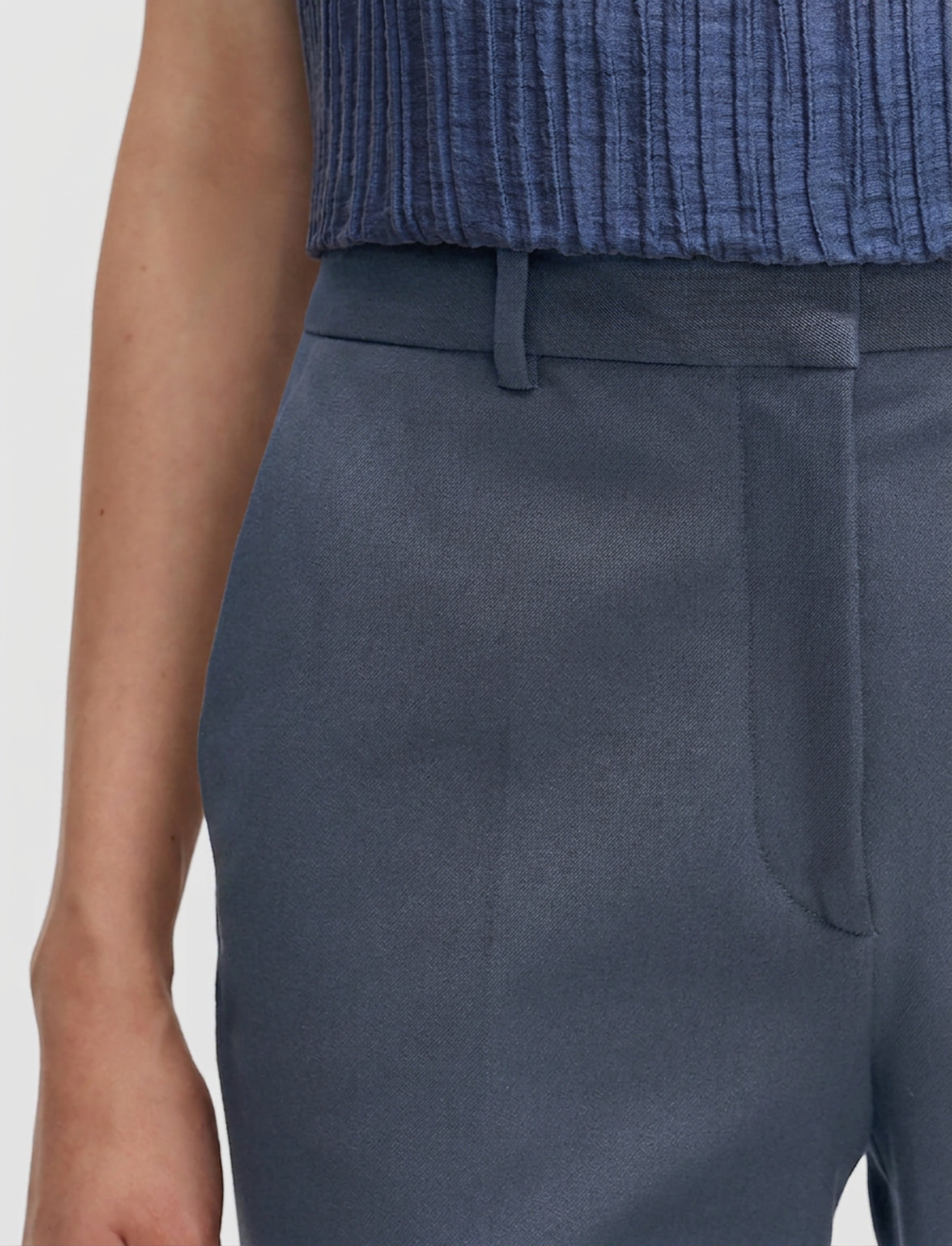 blue-tafira-gabardine-stretch-trousers-JOSEPH