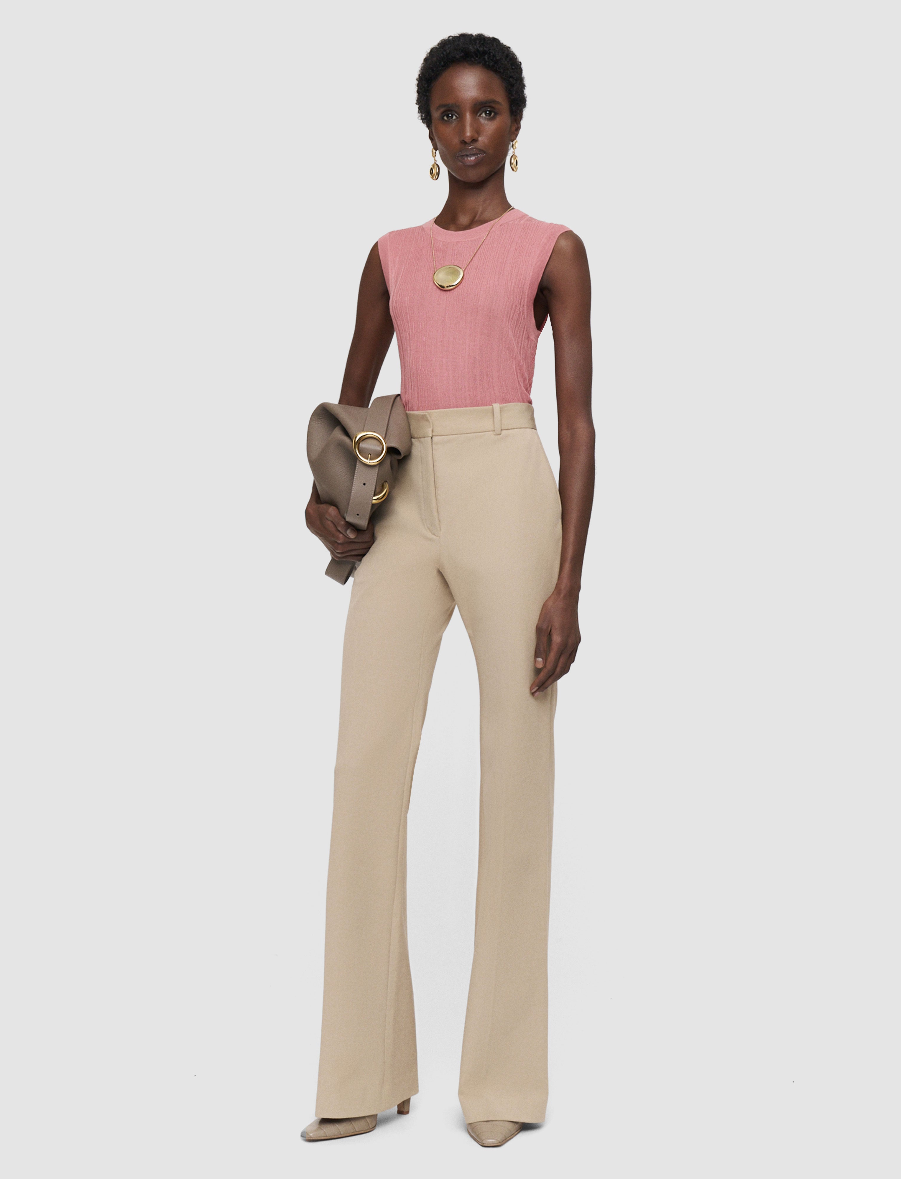 beige-tafira-gabardine-stretch-trousers-JOSEPH