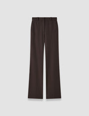 Brown Tafira Gabardine Stretch Trousers - Joseph