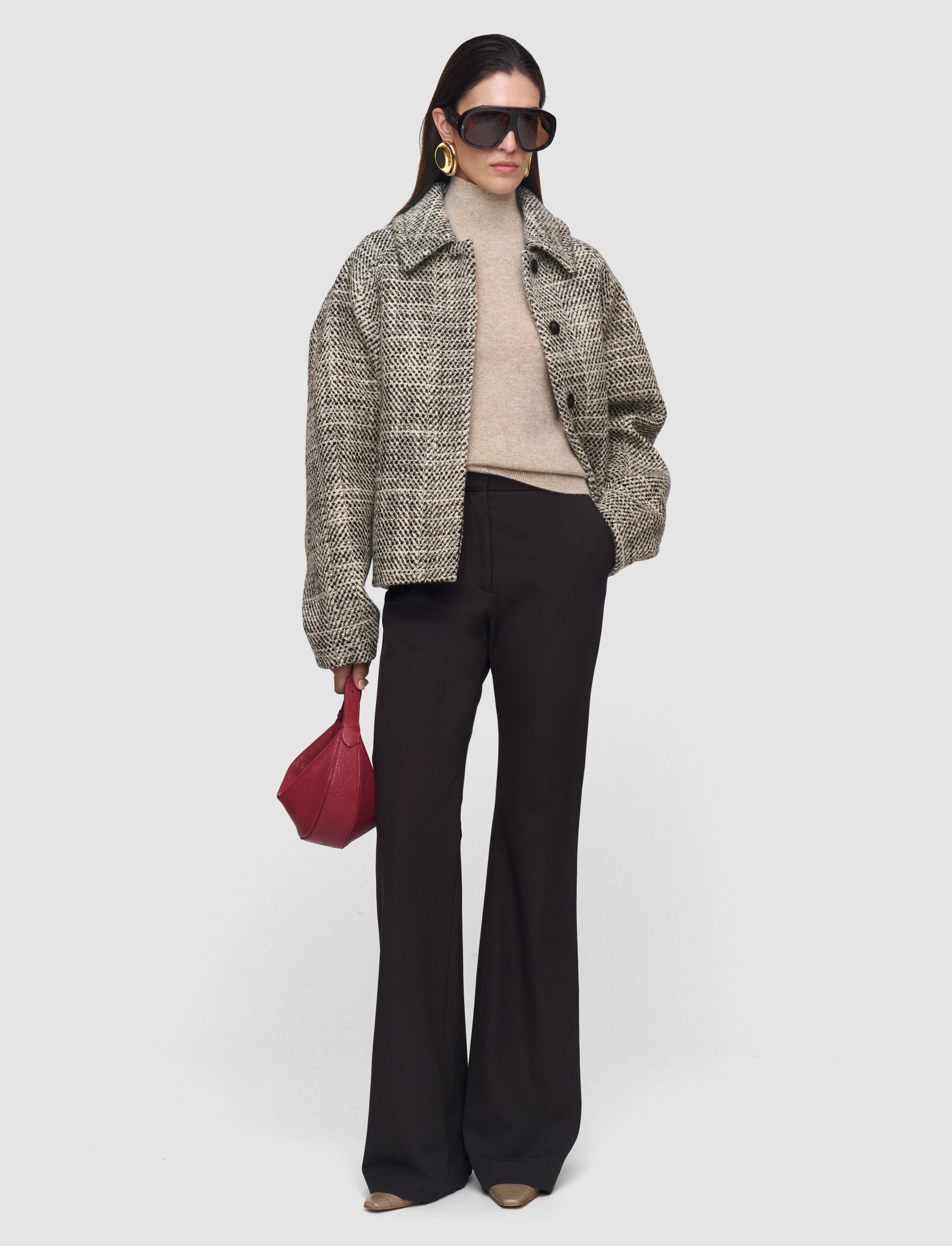 brown-tafira-gabardine-stretch-trousers-JOSEPH