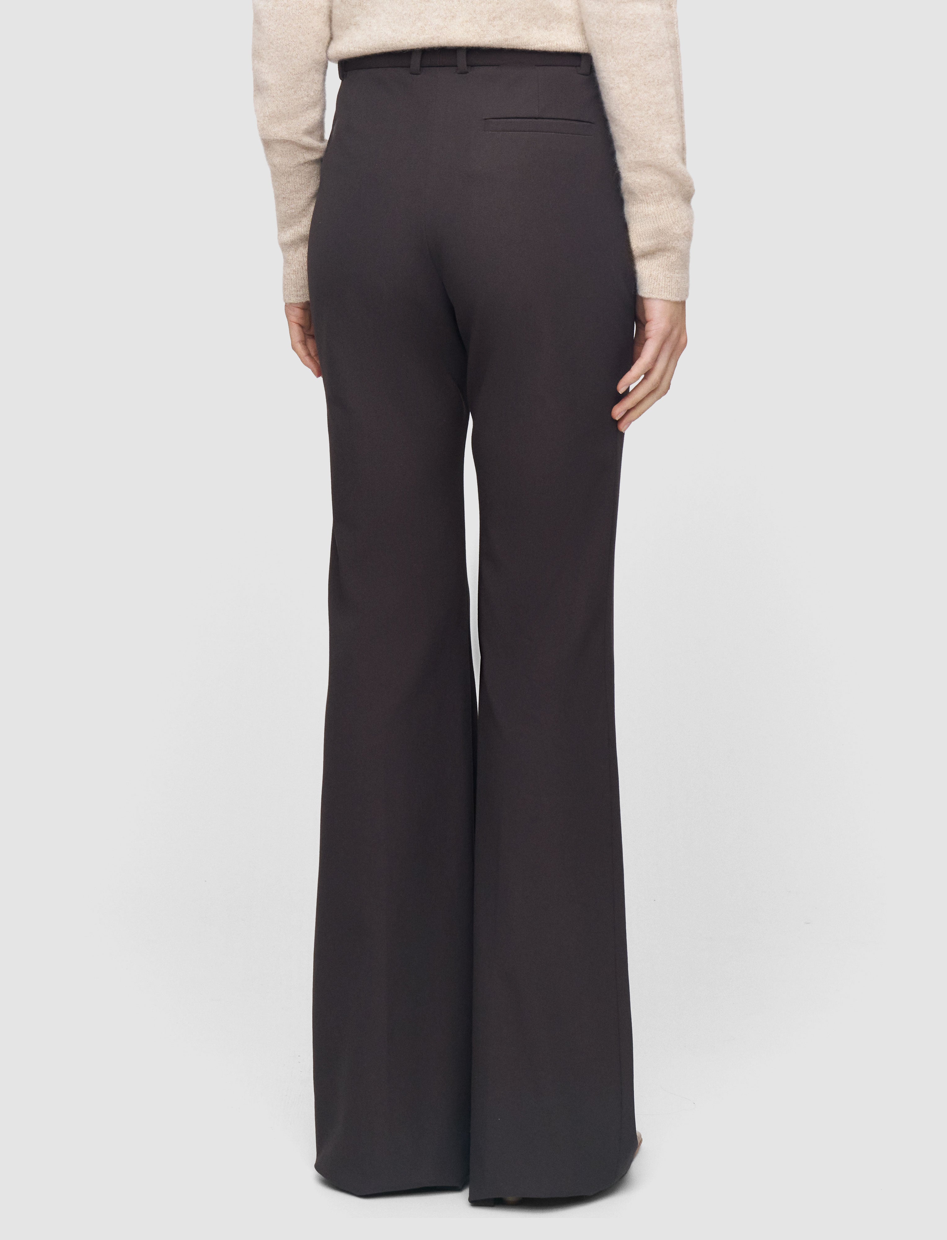 brown-tafira-gabardine-stretch-trousers-JOSEPH