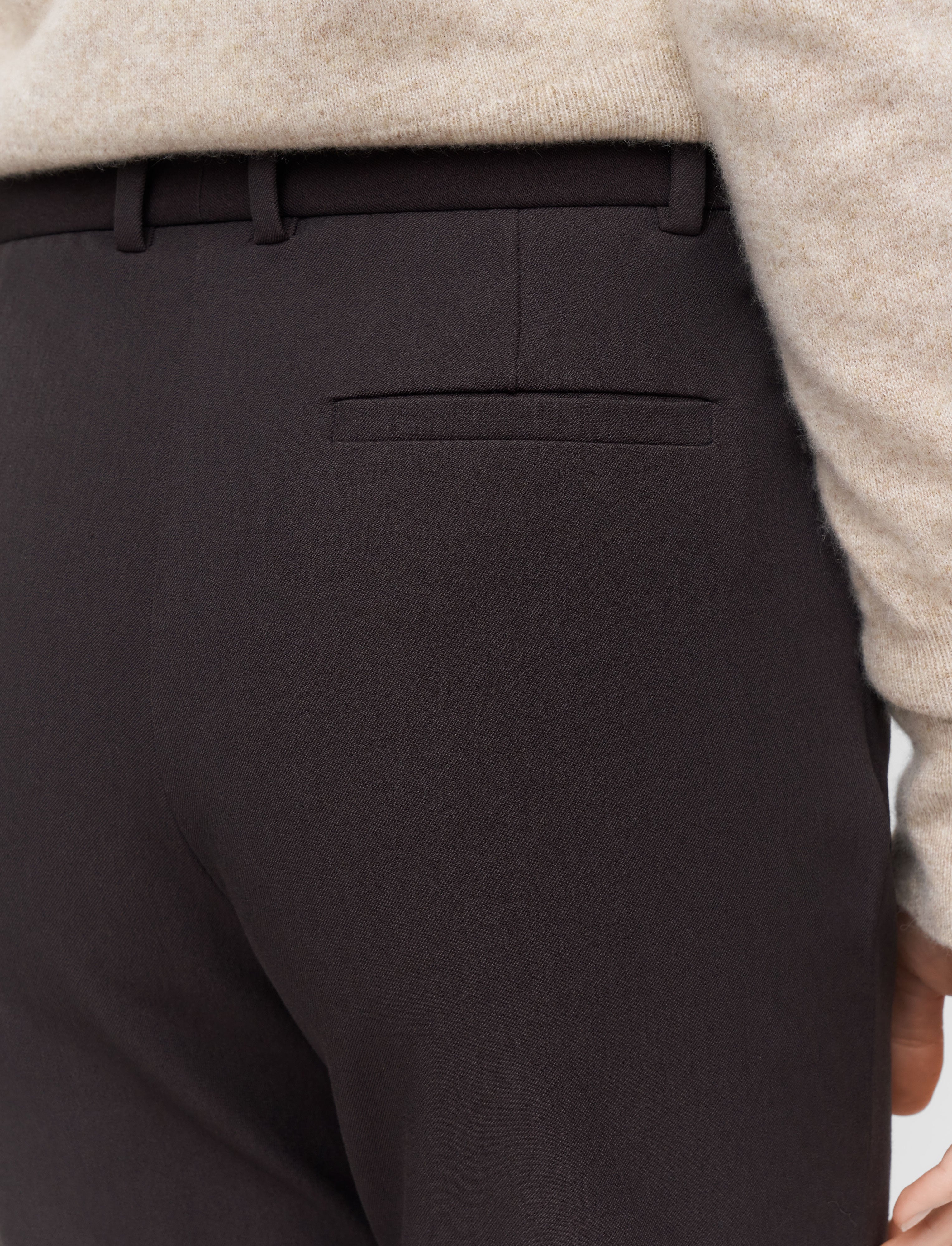 brown-tafira-gabardine-stretch-trousers-JOSEPH