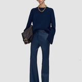 Pantalon Tafira en cuir stretch 