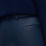 Pantalon Tafira en cuir stretch 