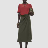 Jupe Tanger en soie jacquard