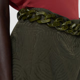 Jupe Tanger en soie jacquard