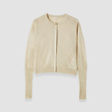 Gold Tasse Lurex Knit Cardigan - Joseph