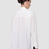 White Theia Cotton Poplin Shirt - Joseph