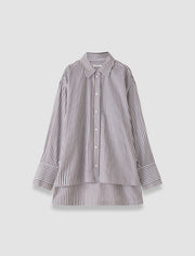 Multicolour Theia Cotton Stripe Shirt - Joseph