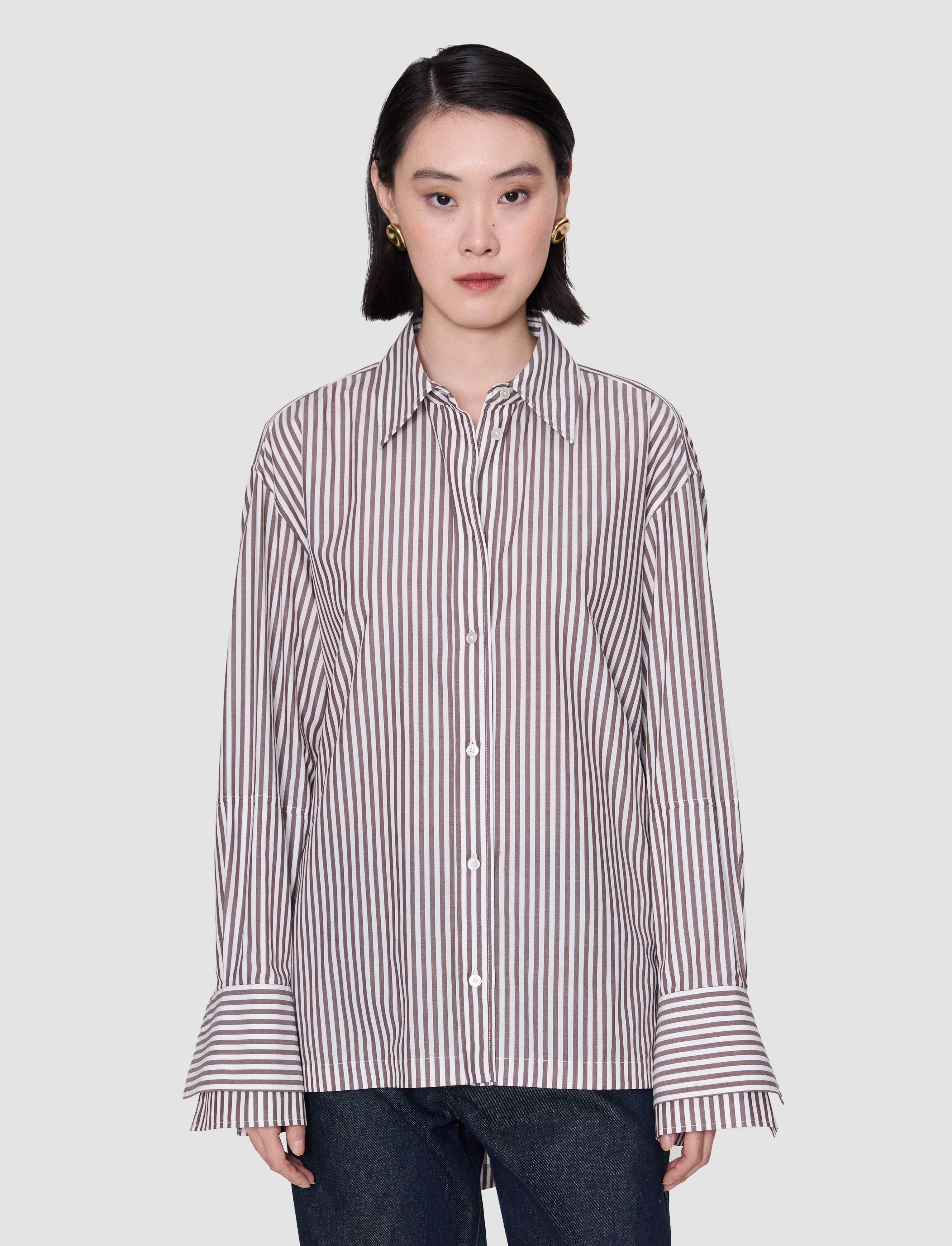 multicolore-chemise-theia-a-rayures-coton-JOSEPH