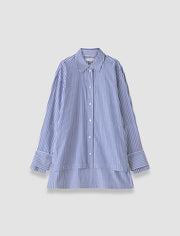 Multicolour Theia Cotton Stripe Shirt - Joseph