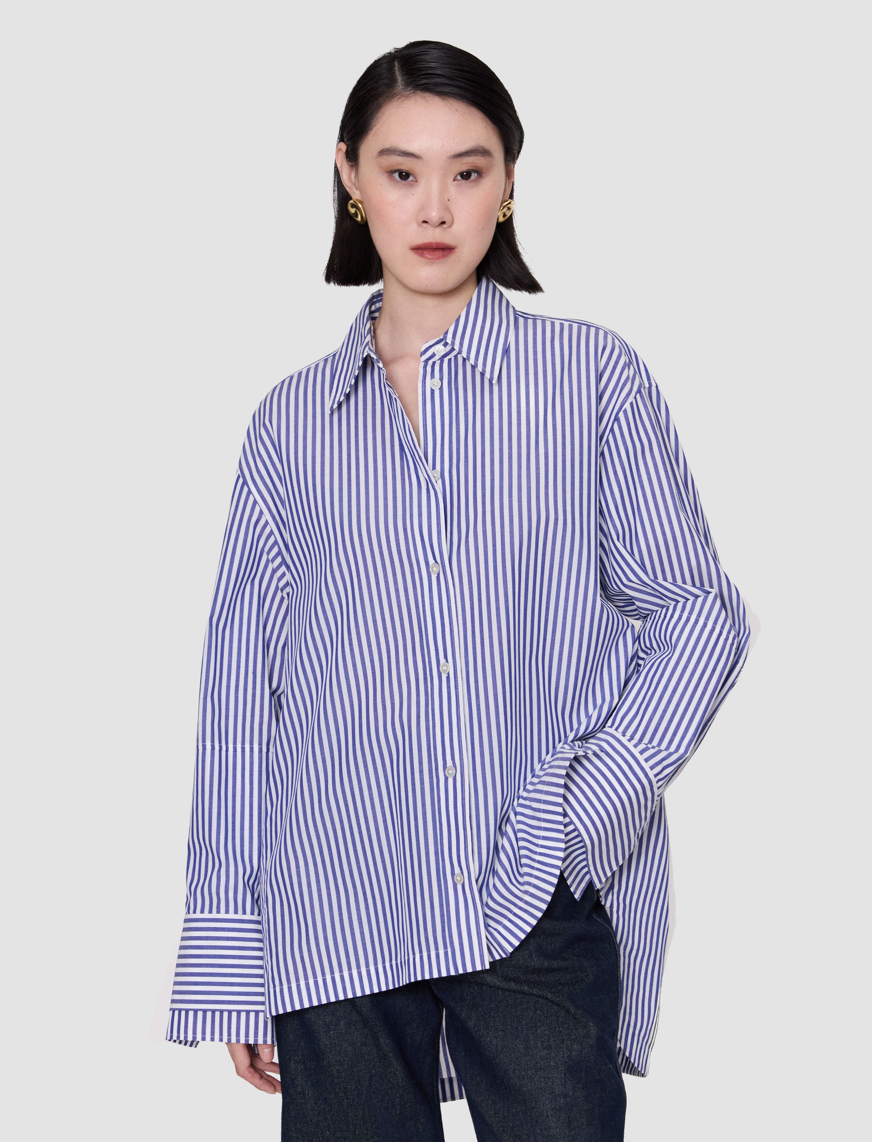 multicolore-chemise-theia-a-rayures-coton-JOSEPH