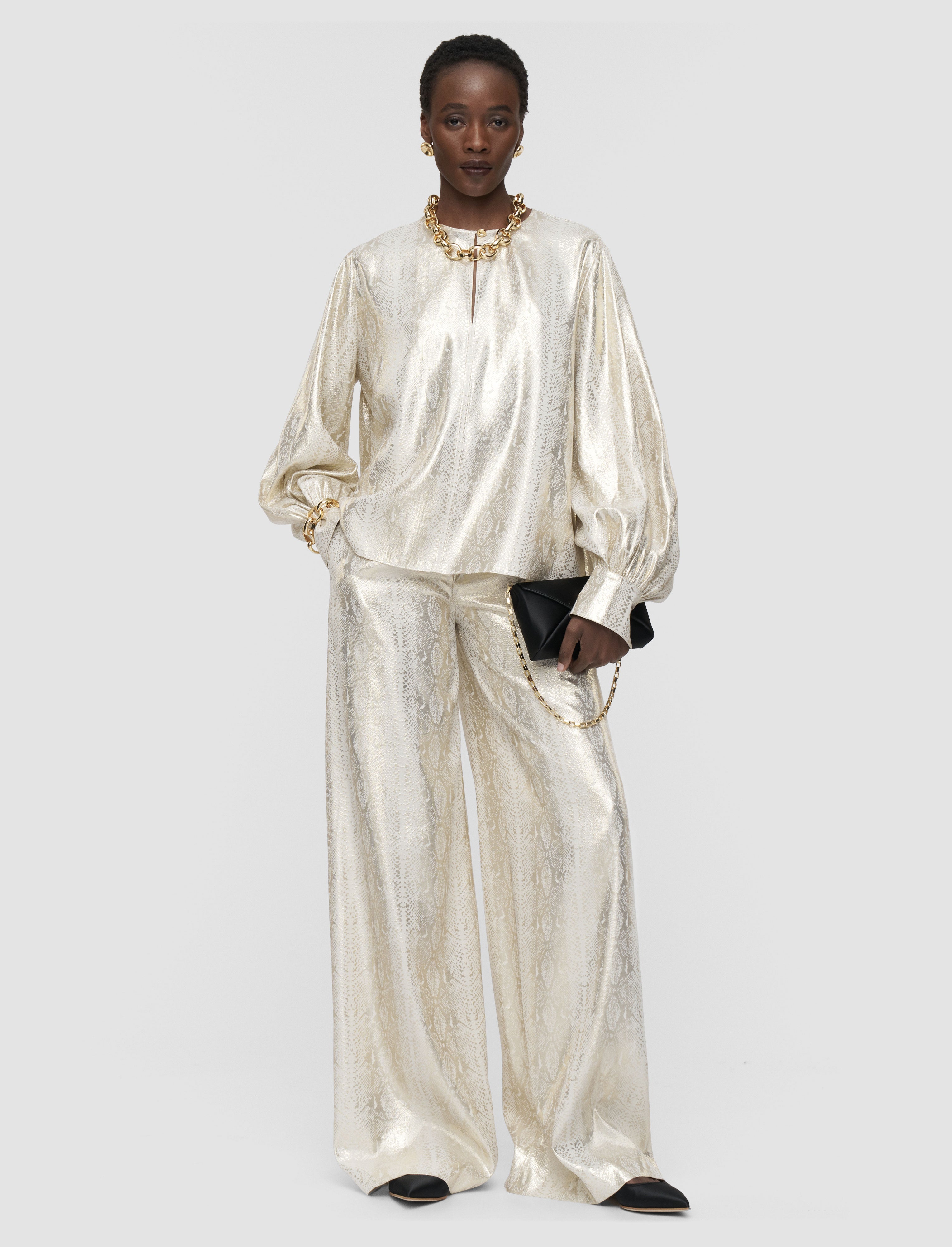 gold-valerie-silk-snake-lame-blouse-JOSEPH