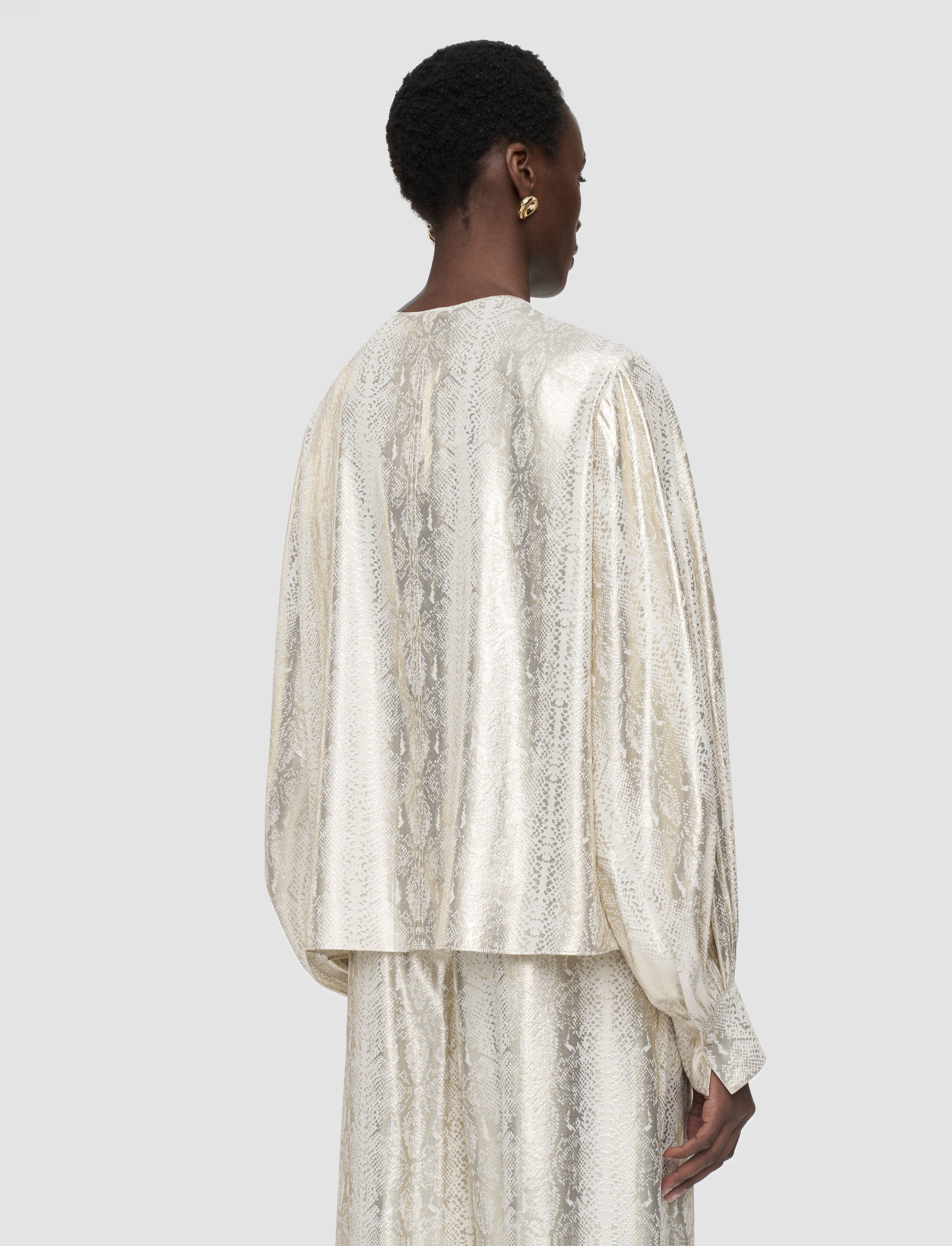 gold-valerie-silk-snake-lame-blouse-JOSEPH
