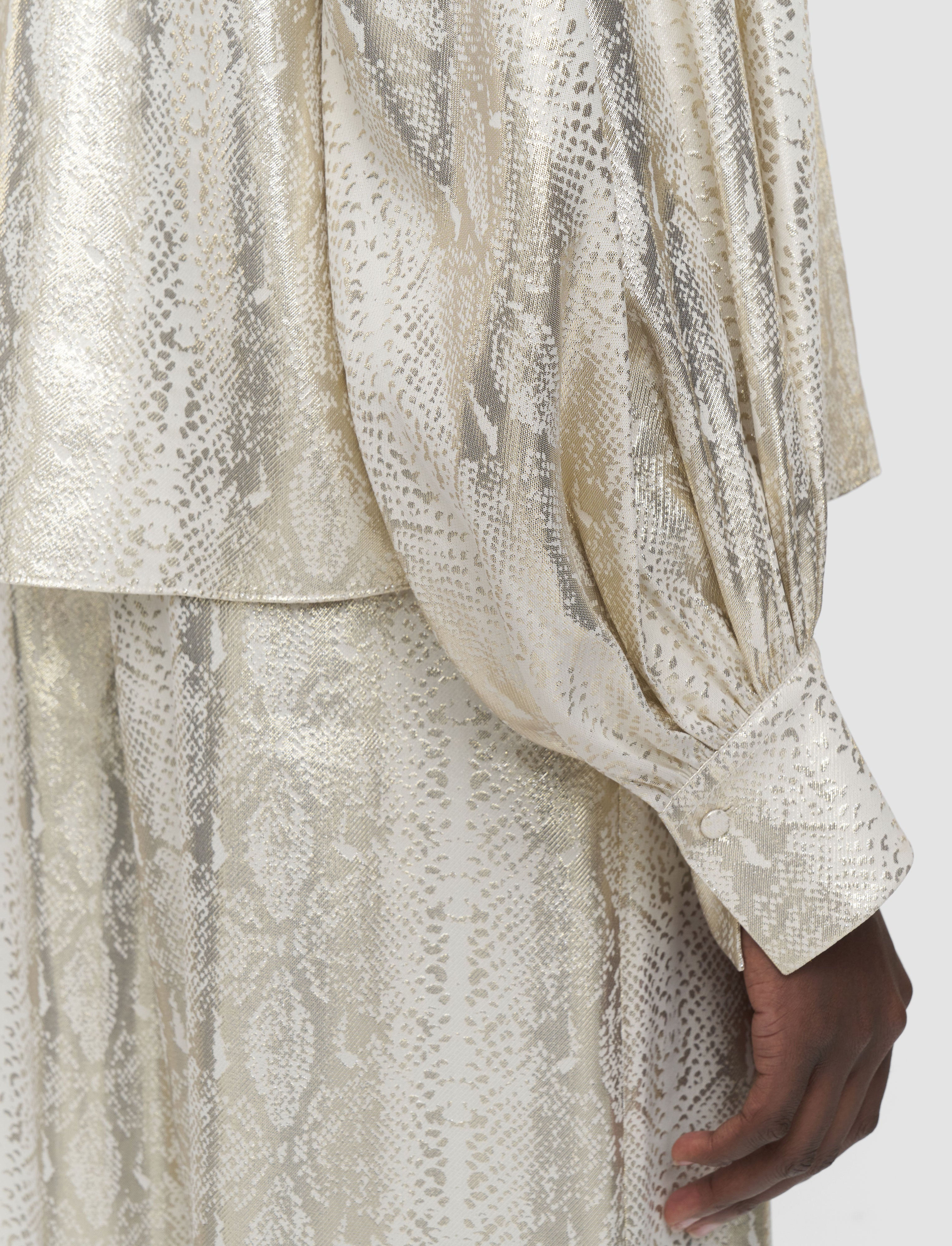 gold-valerie-silk-snake-lame-blouse-JOSEPH