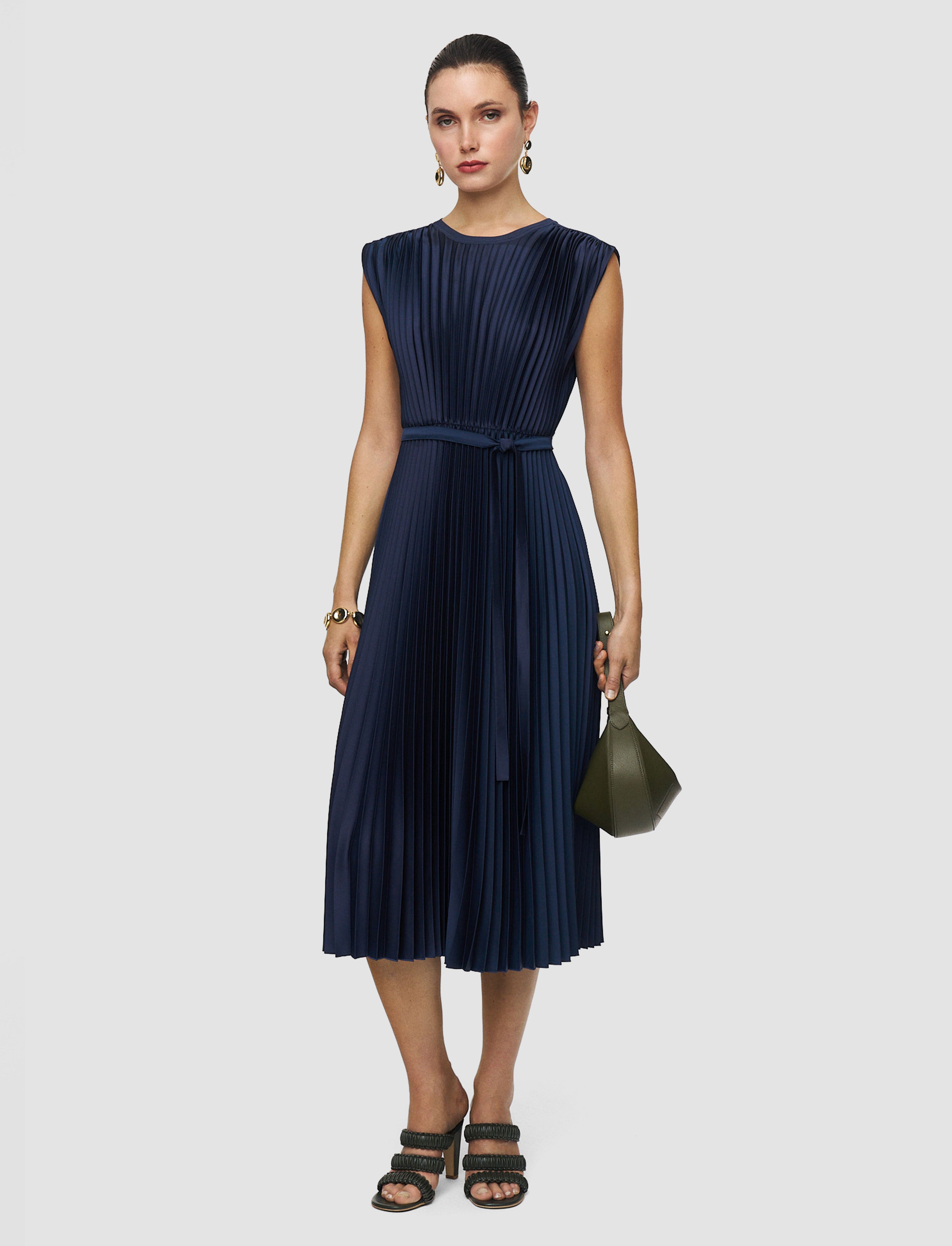 blue-volta-knit-weave-plisse-dress-JOSEPH