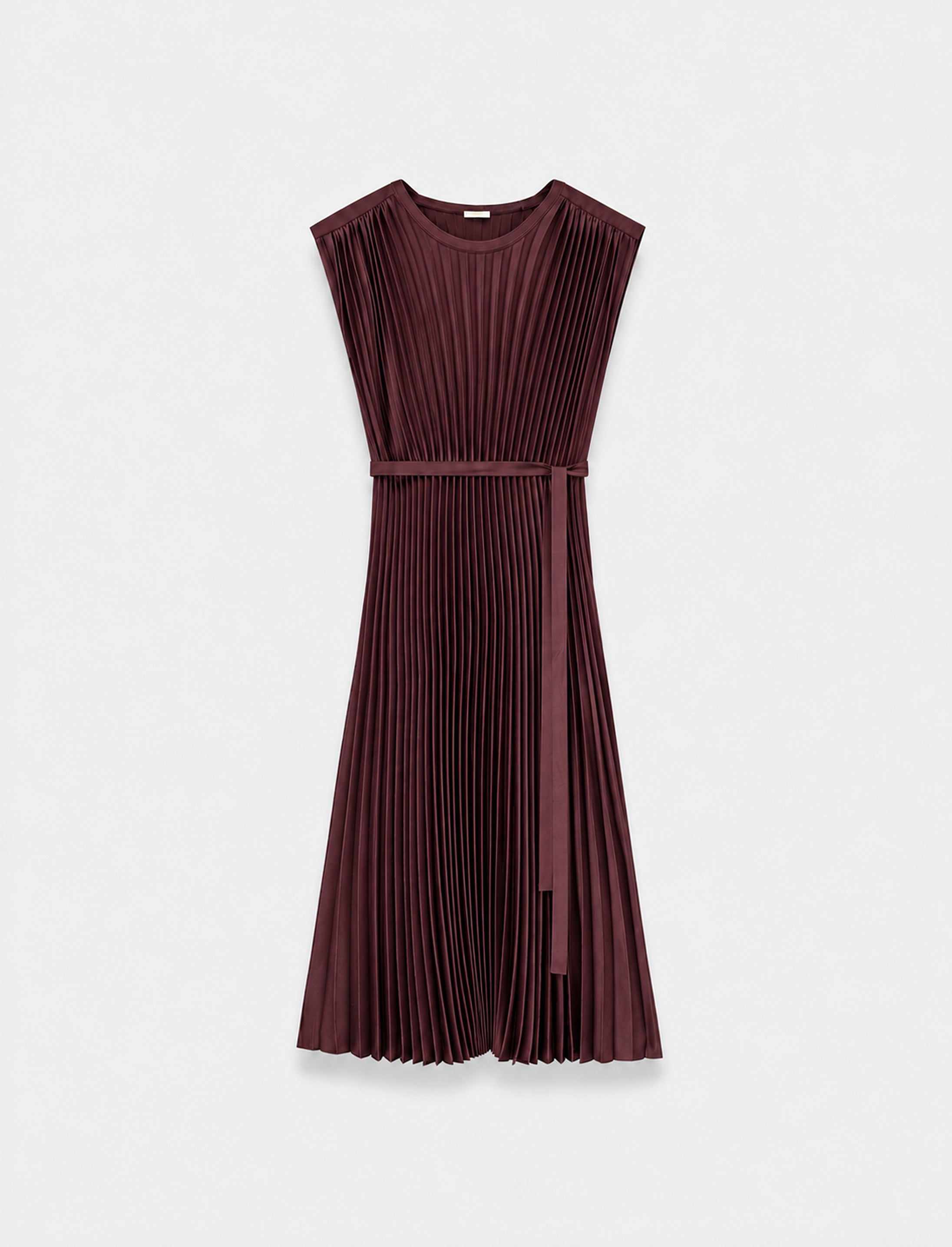 rouge-robe-volta-en-maille-plissee-JOSEPH
