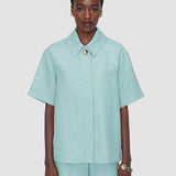 Blue Volu Light Linen Blend Shirt - Joseph