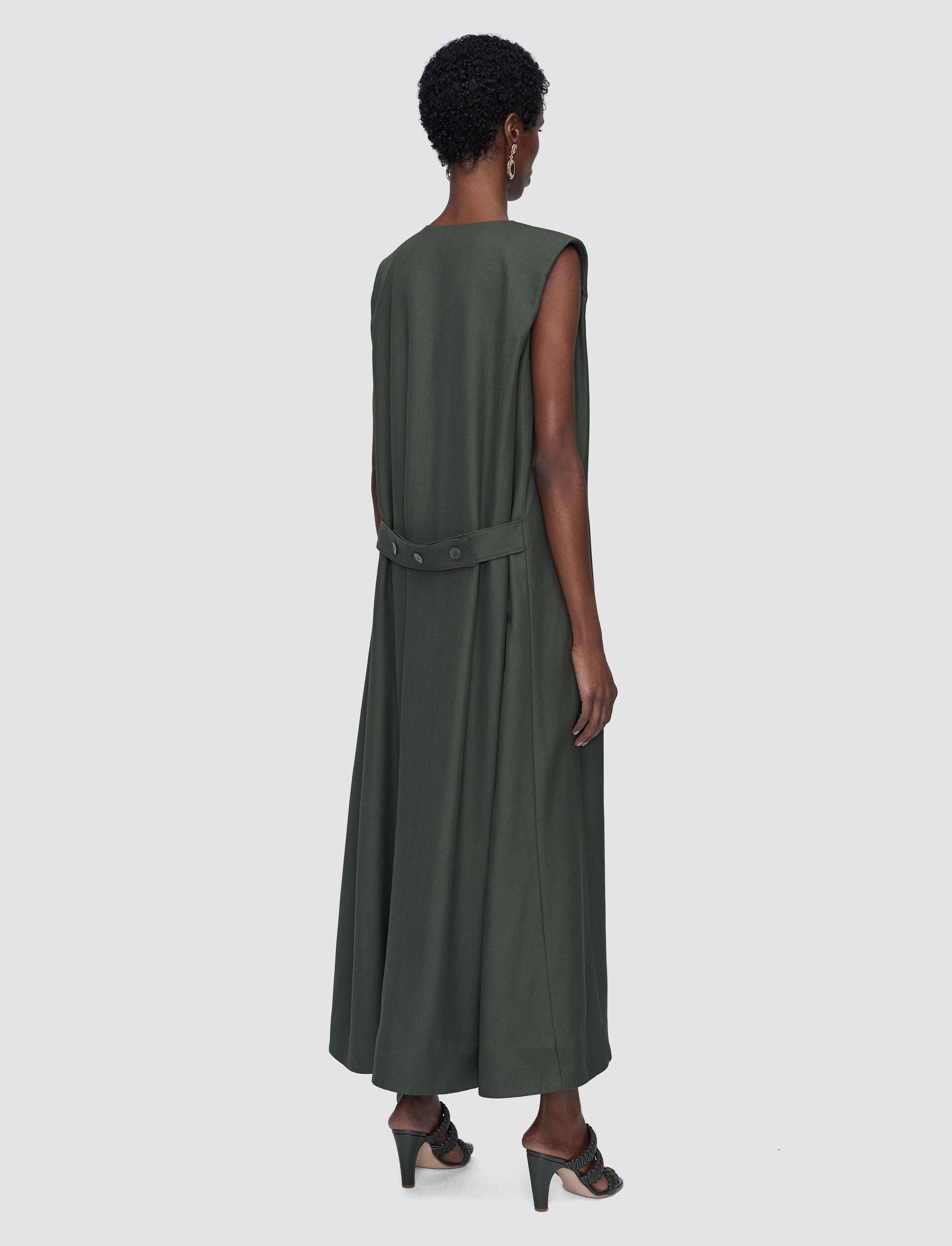 green-vssad-viscose-tailoring-dress-JOSEPH