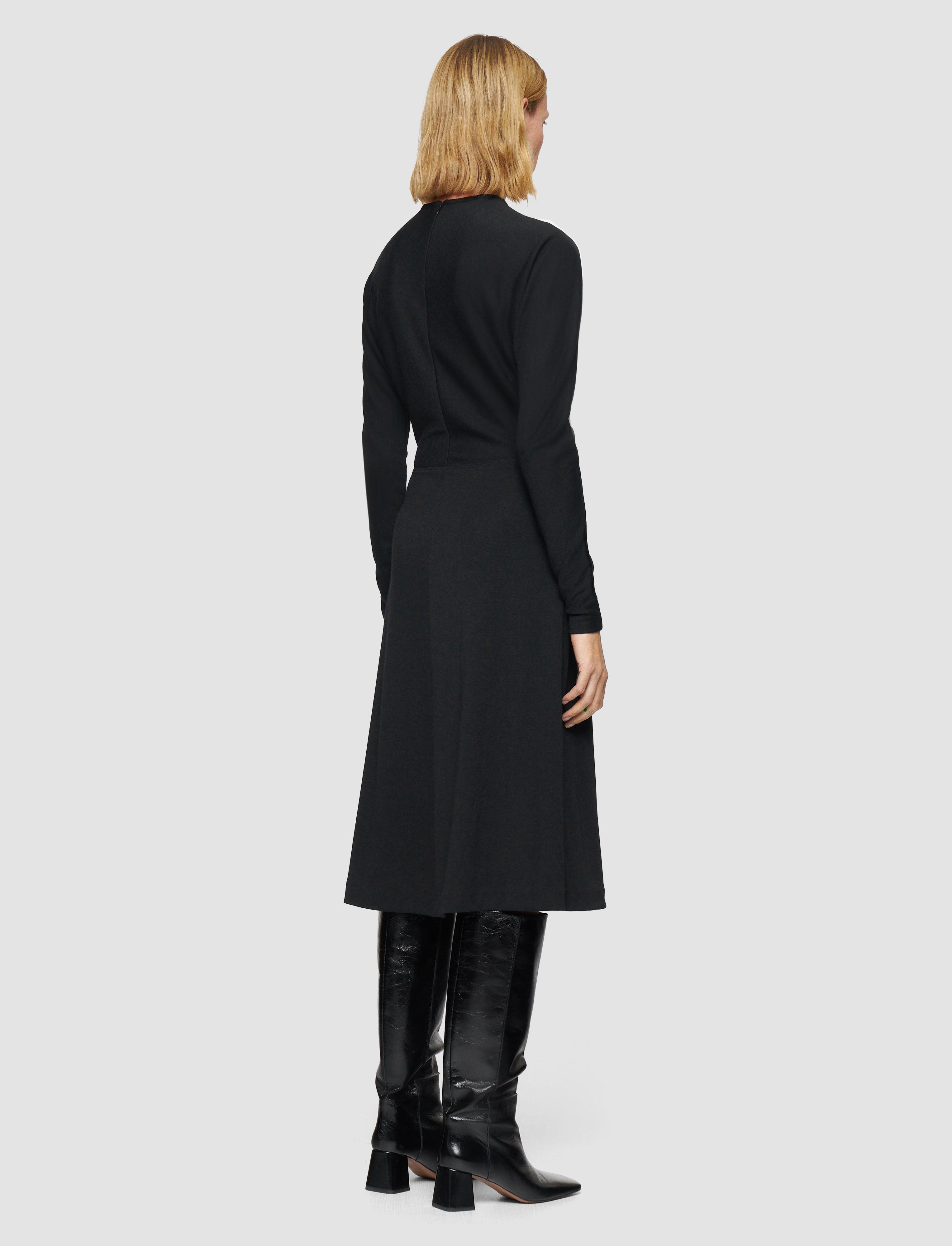 black-wool-jersey-dress-JOSEPH