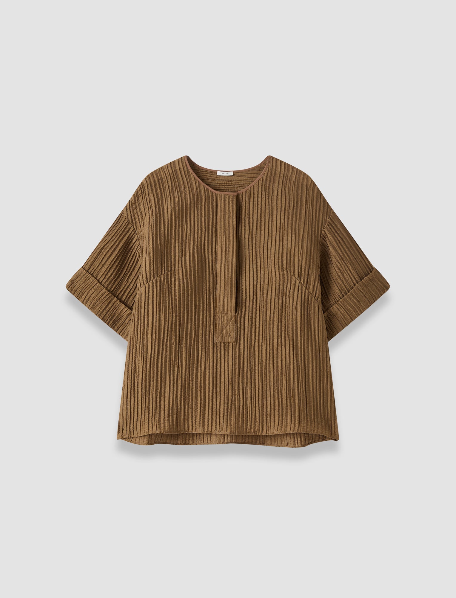 brown-yani-fluid-crinkle-blouse-JOSEPH