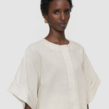 White Yani Light Wool Blouse - Joseph