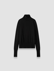 Black Yara Cashair High Neck Jumper - Joseph