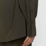 Green Yas Crepe de Soie Silk Shirt - Joseph
