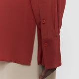 Red Yas Crepe de Soie Silk Shirt - Joseph