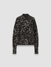 Multicolour Yasmin Cashair Jacquard High Neck Jumper - Joseph