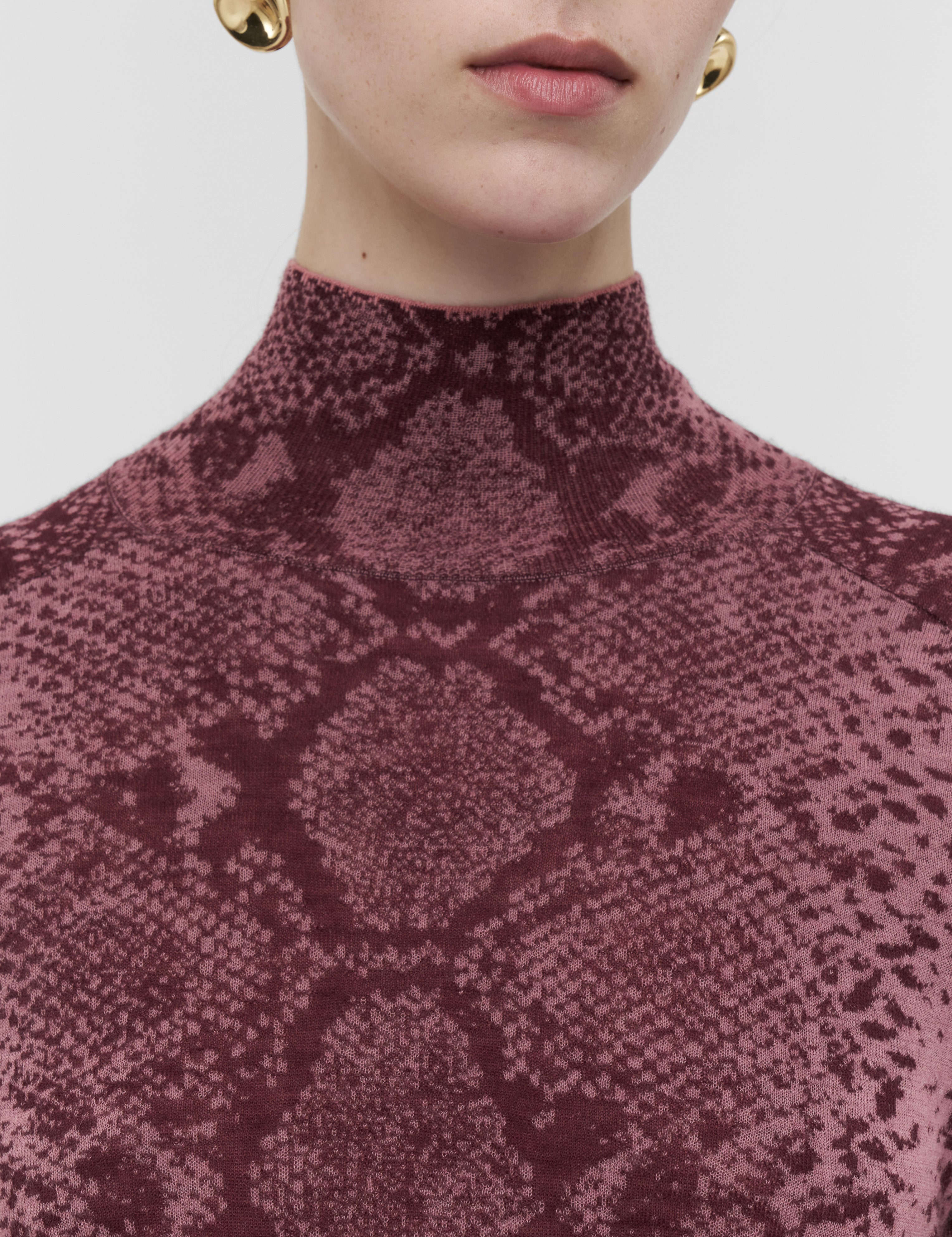 Purple Yasmin Cashair Snake Knitwear - Joseph