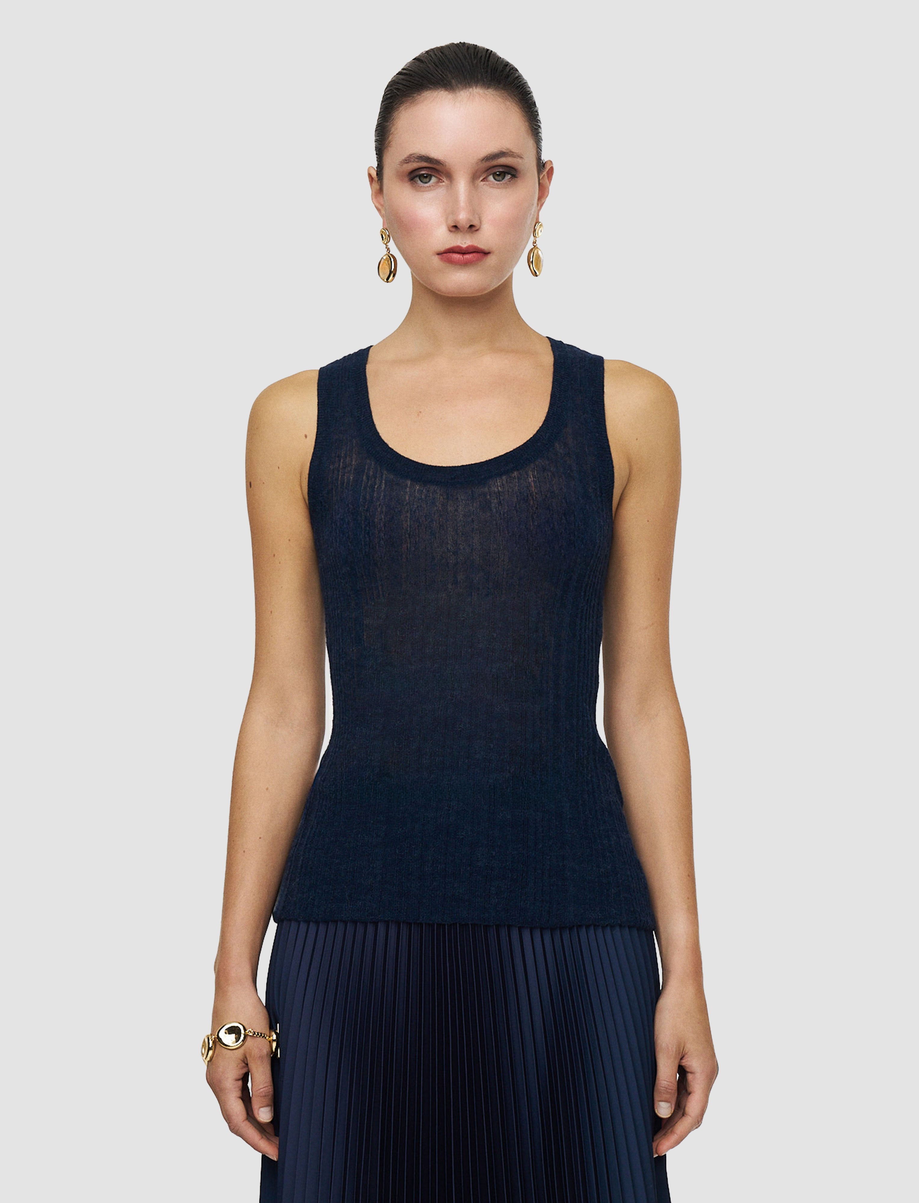 bleu-gilet-ycaza-en-laine-cotelee-transparente-JOSEPH