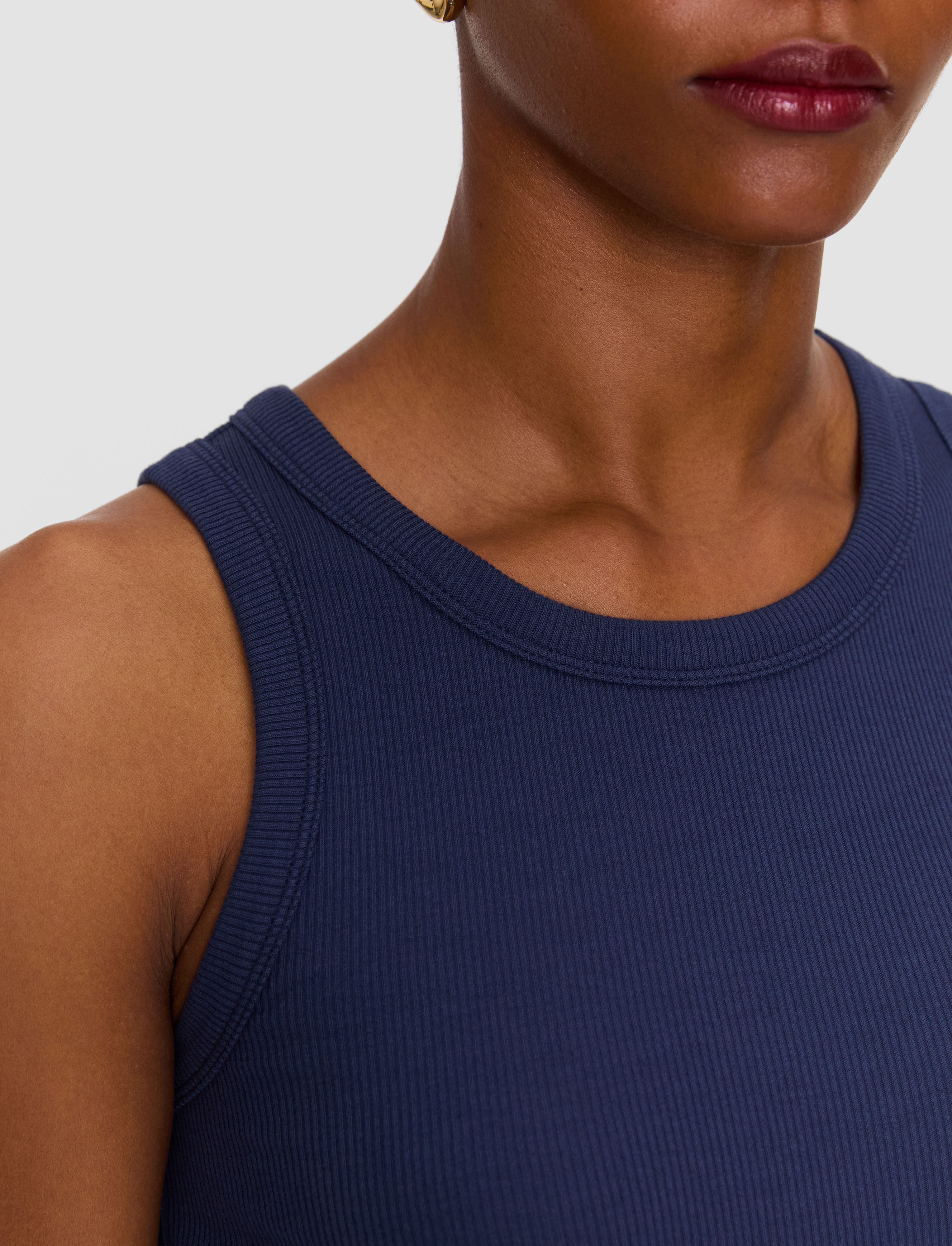 青-yeux-cotton-rib-ベスト-JOSEPH