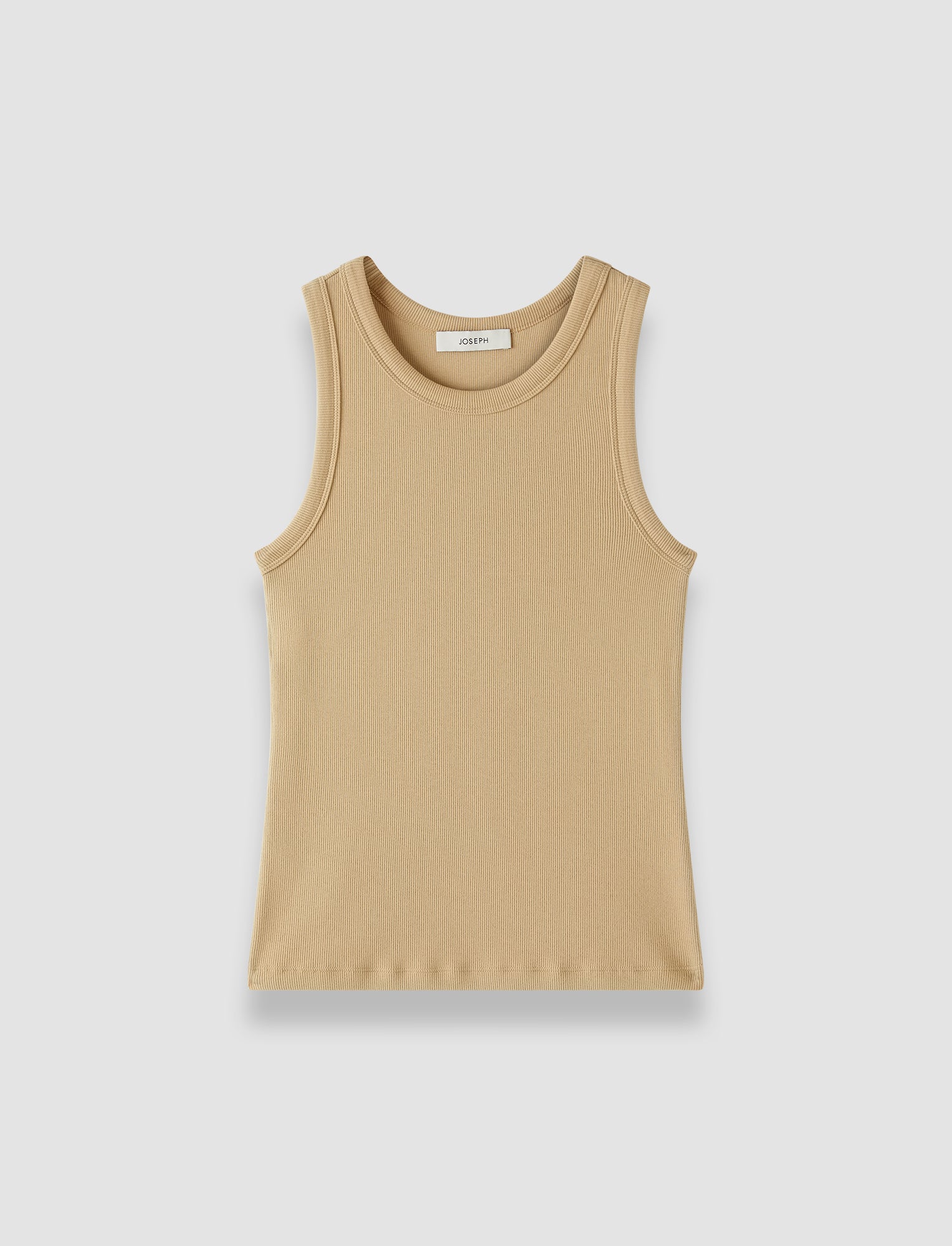 beige-yeux-cotton-rib-vest-JOSEPH