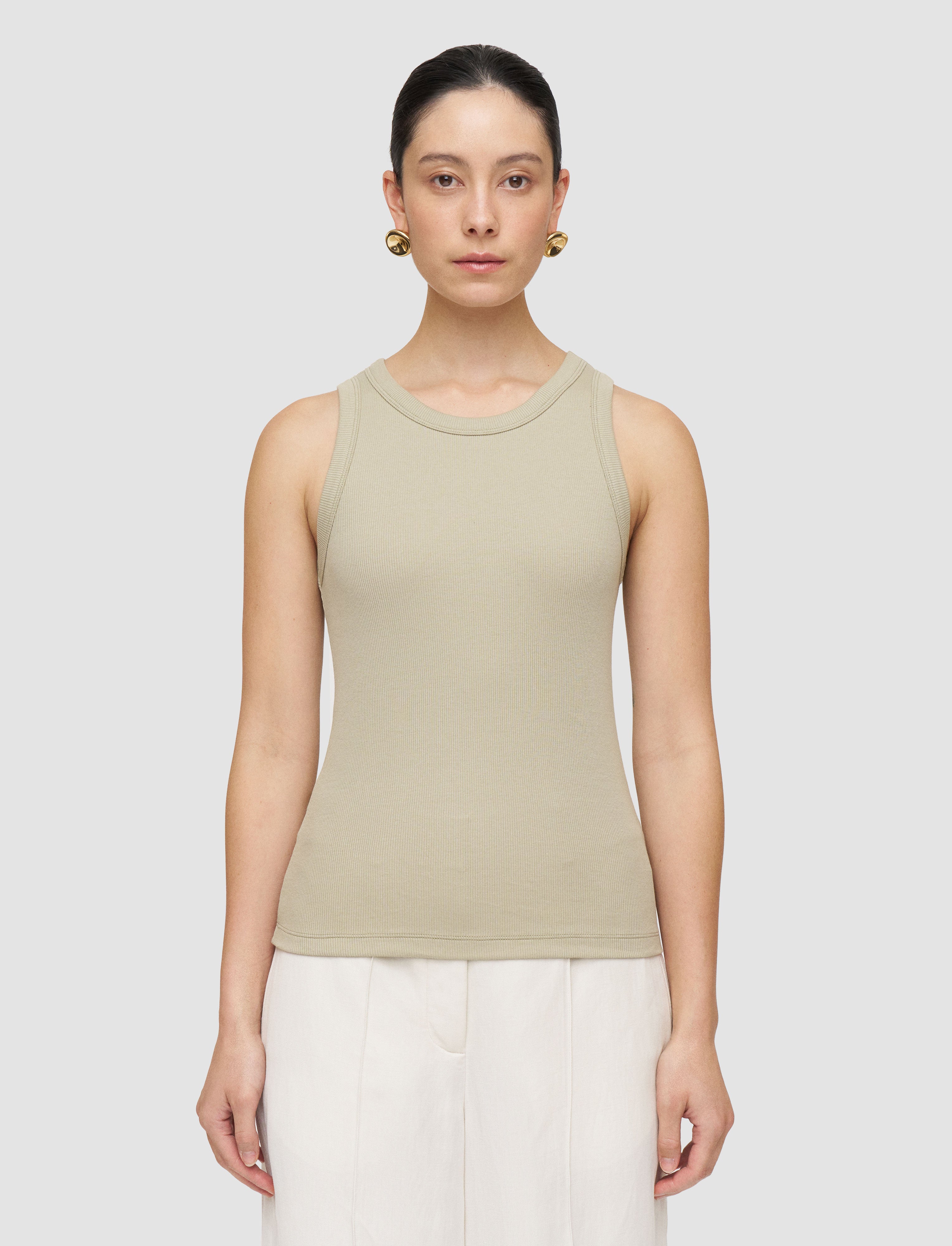 green-yeux-cotton-rib-vest-JOSEPH