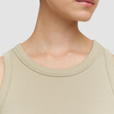 Green Yeux Cotton Rib Vest - Joseph