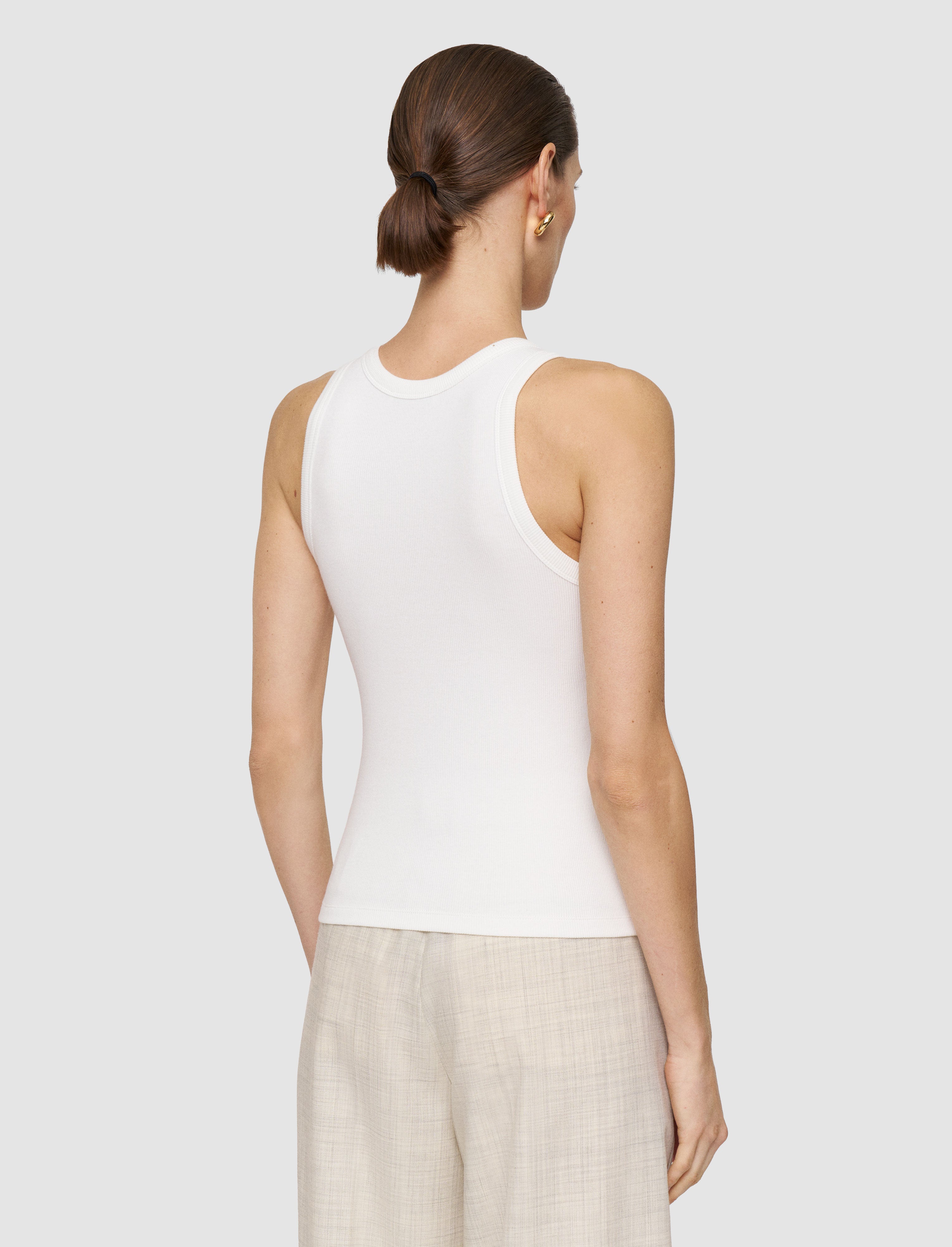 white-yeux-cotton-rib-vest-JOSEPH