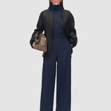 Blue Yukio Gabardine Stretch Trousers - Joseph