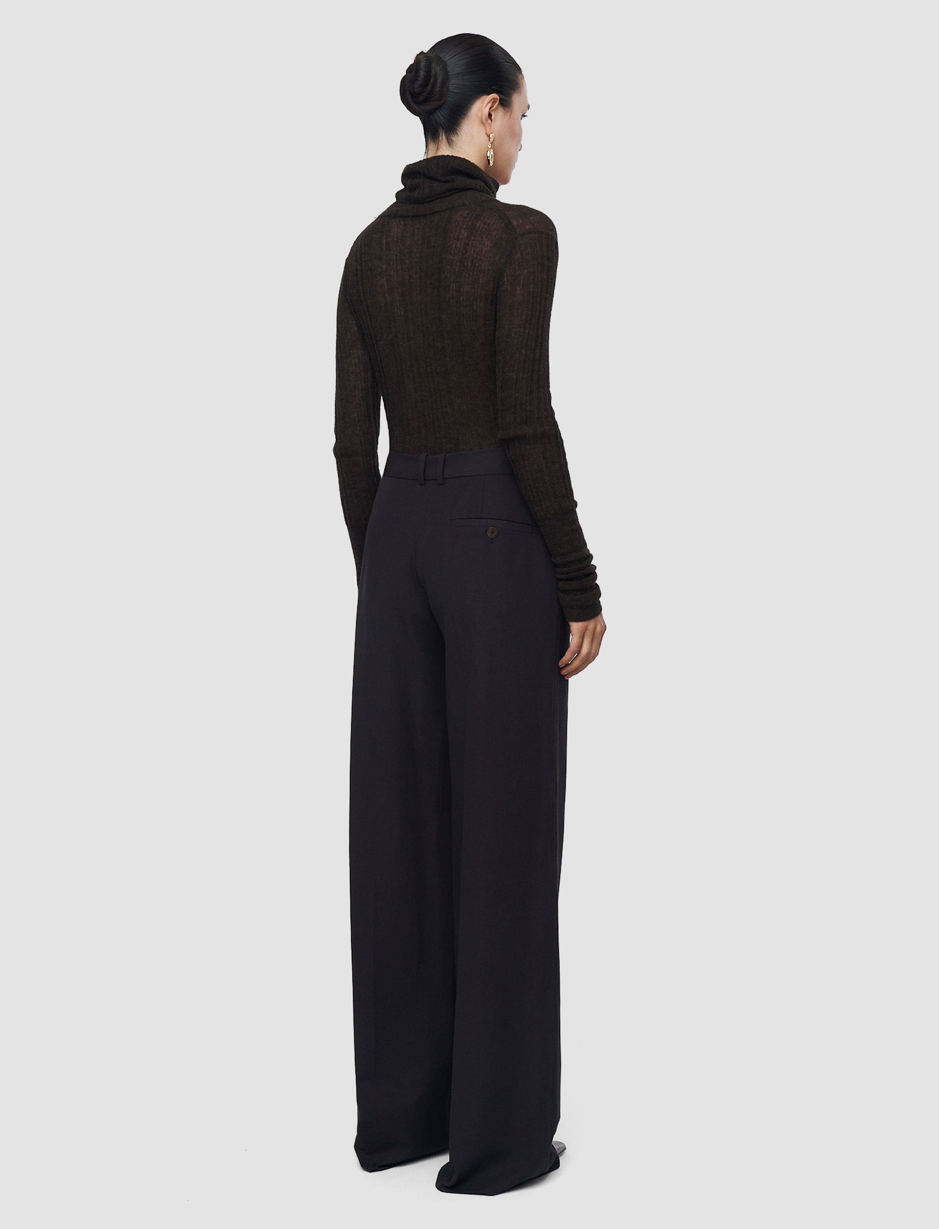 brown-yukio-gabardine-stretch-trousers-JOSEPH