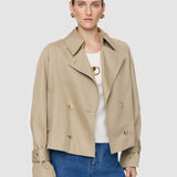 Beige Zago Cotton Trench Jacket - Joseph