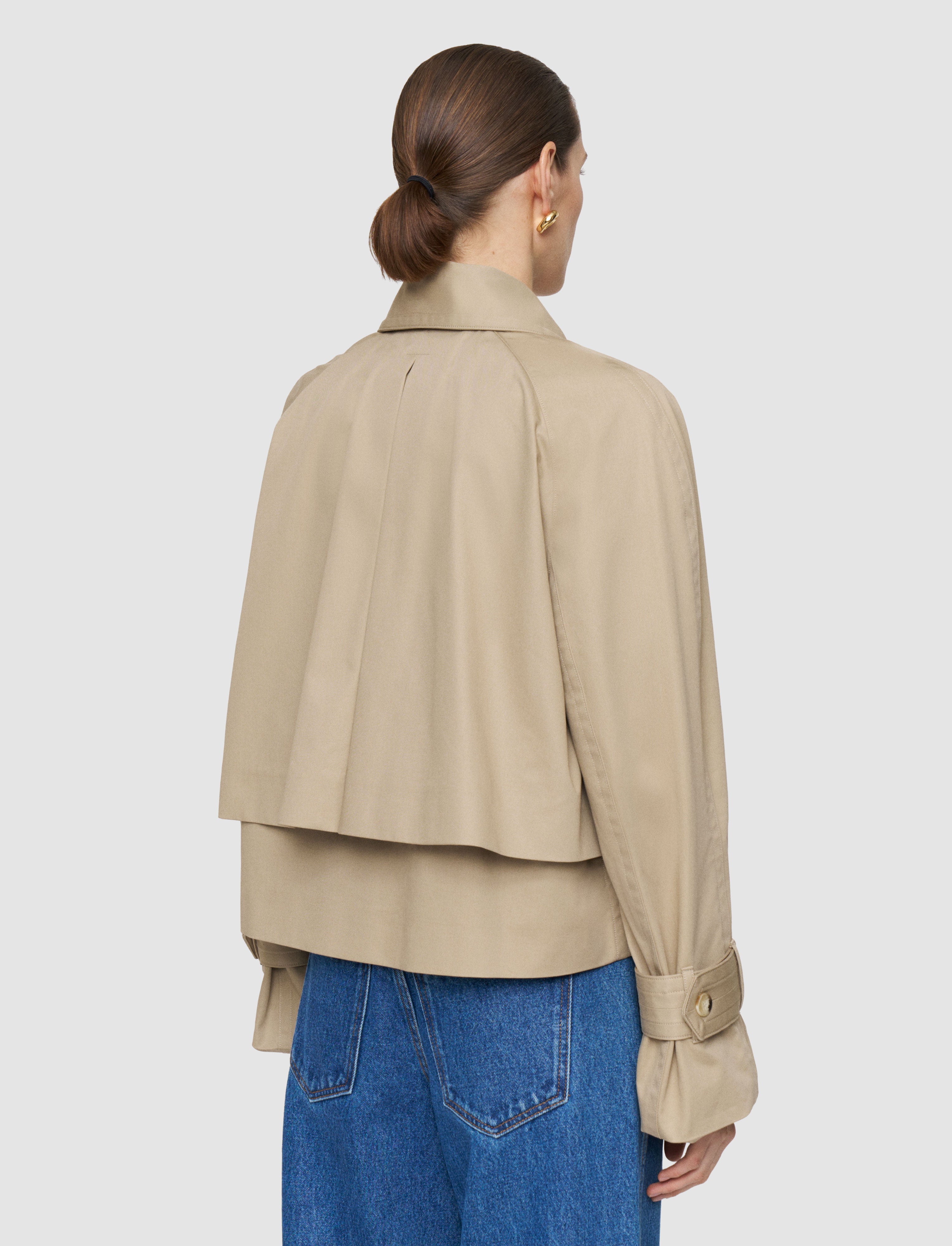 beige-zago-cotton-trench-jacket-JOSEPH