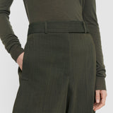 Green Zen Light Wool Trousers - Joseph