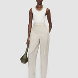 White Zen Light Wool Trousers - Joseph