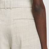 White Zen Light Wool Trousers - Joseph