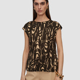 Multicolour Zeyna Printed Crinkle Top - Joseph