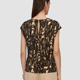 Multicolour Zeyna Printed Crinkle Top - Joseph